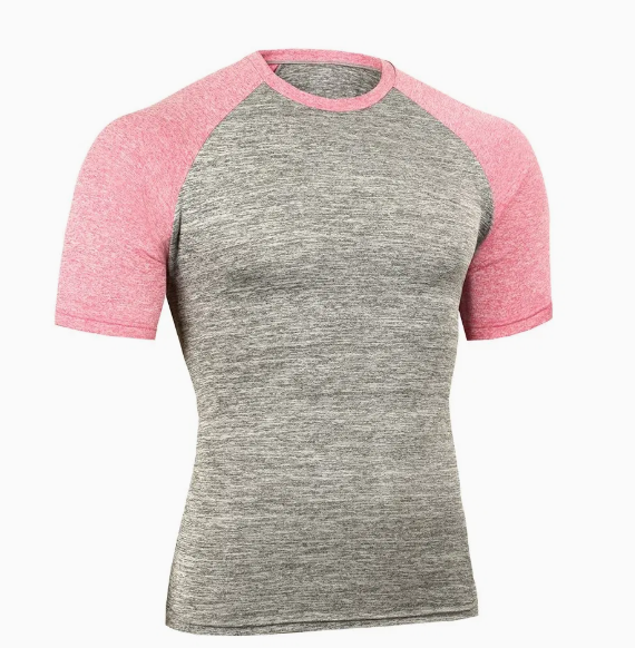 Tee Shirt manches de couleur courtes homme